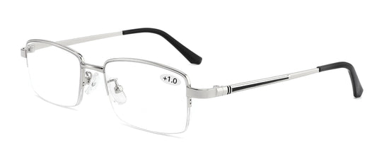 allora 8308 8309 Metal Half Frame Reading Glasses Silver and Gold color
