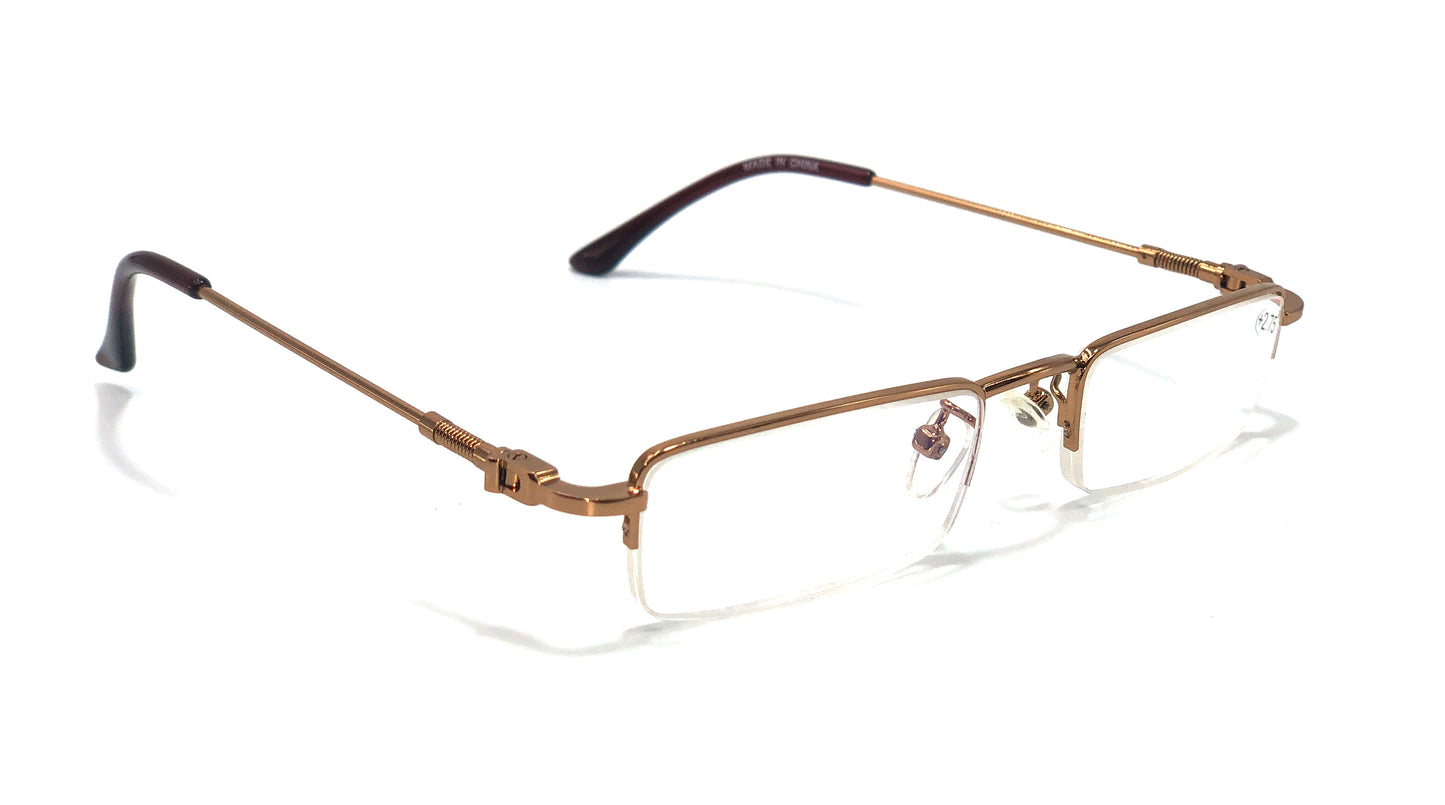 Allora Metal Half Frame Reading Glasses with Prescription